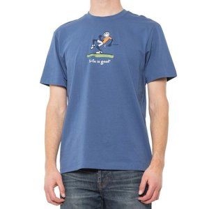Life Is Good Men's Jake Pump Putt Golf Tee T Shirt Size XL